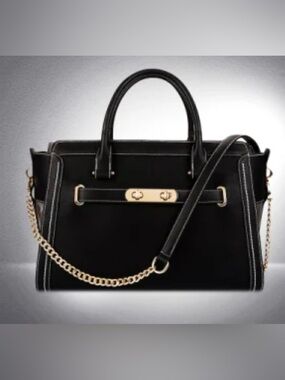 NEW! Wopet pet carrier bag, designed with breathable mesh sides and gold-toned,